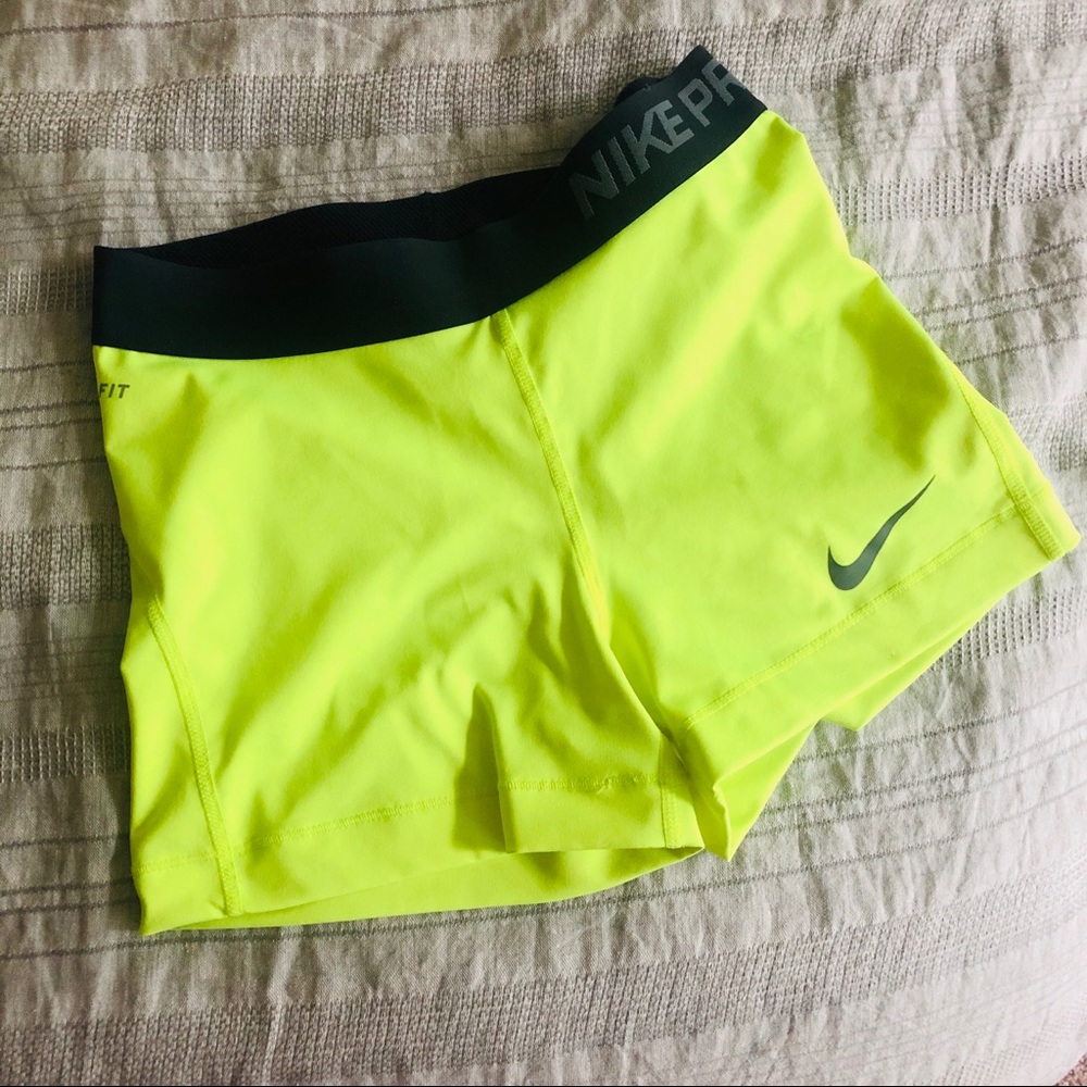 Nike Dri-Fit Neon Yellow Shorts